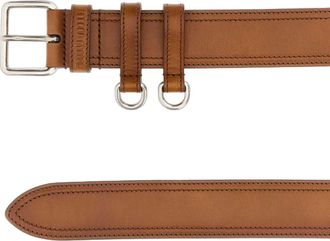 Miu Miu Womens Belt Cognac Calfskin