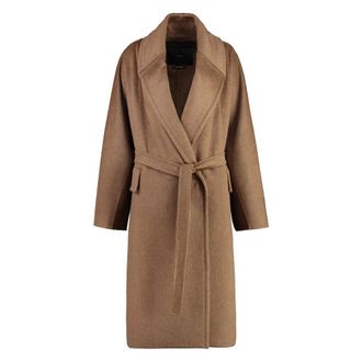 Max Mara Dames, Mantels, Bruin, Maat: M Kasjmier