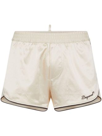 Dsquared2 Shorts sportivi con ricamo - Toni neutri