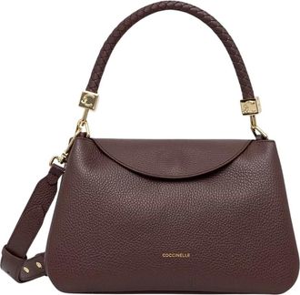 Coccinelle Tiggy Handtas - Dames - Handtassen - Bruin - ONE Size - Katoen - Tassen