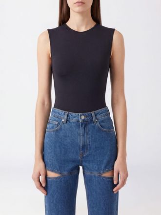 Maison Margiela Body top in jersey con spalle scoperte e vestibilit&agrave; slim