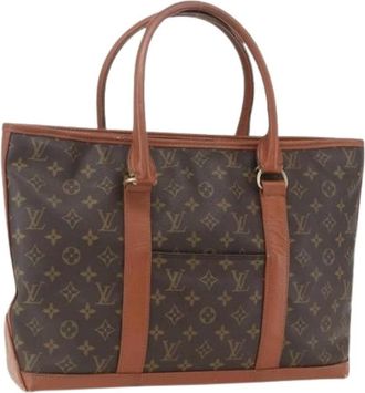 Louis Vuitton Pre-owned Tote Bags, female, Brown, Size: ONE SIZE Pre-owned Canvas Tote Bag