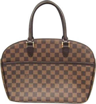 Louis Vuitton Tweedehands Canvas Louis Vuitton tassen - Dames - Vintage Handtas - Bruin - ONE Size - Vintage