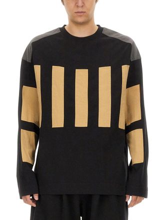 Dries Van Noten Relaxed Fit Cotton Sweatshirt With Ribbed Details