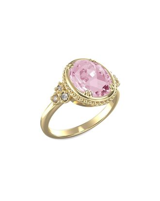 I.Reiss Company 14K 2.60 Ct. Tw. Diamond & Rose Quartz Ring