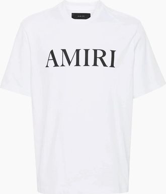 Amiri Mens Amiri Core Logo T-Shirt White - Size: 42