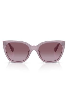 Ralph Lauren 56mm RA5330U Gradient Butterfly Sunglasses in Milky Lilac/purple at Nordstrom