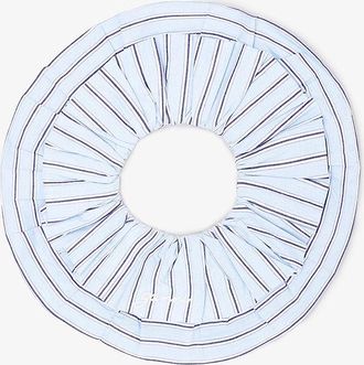Ganni Blue Stripe Scrunchie