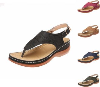 Generic Toe Sandals Womens Summer Elegant Womens Sandals Summer Wide Feet Orthopaedic Shoes Sandals Open Toe Separator Non-Slip Strappy Sandals Flat Flip Flop