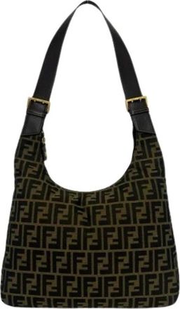 Fendi Pre-owned Vintage Schoudertas - Dames - Vintage Schoudertas - Bruin - ONE Size - Leer - Vintage