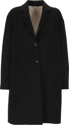 Agnona Cappotto con bottoni - Nero