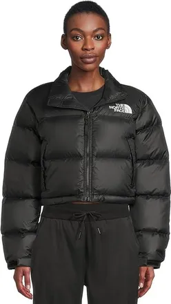 The North Face Nuptse Short Jacket Womens Clothing Tnf Black/Tnf Black-r : 2XL, Nylon/Down