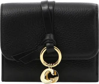 Chlo&eacute; Alphabet Tri-Fold Wallet - female - Chlo&eacute; - Wallets & Cardholders - Black - ONE SIZE - Accessories