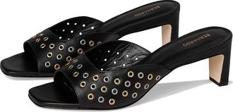 Bernardo Cenza Grommet Womens Sandals Black : 8.5 M, Leather