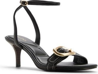 Aldo Emmarose Ankle Strap Sandal in Black at Nordstrom, Size 7.5