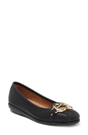 Aerosoles Big Bet Pebbled Flat - Wide Width Available in Black at Nordstrom Rack, Size 5.5