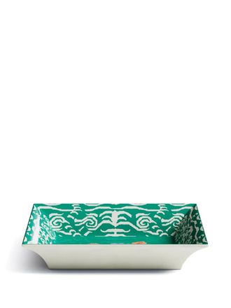 Lisa Corti Indian Tiger porcelain tray - unisex - Porcelain - OS - Green
