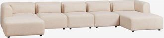 Sklum Sklum - Sofá modular con doble chaise longue de 5 piezas Fogler