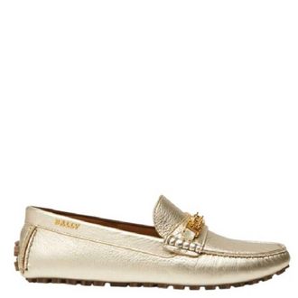 Bally Lezy 1851 Emblem Leather Drivers, Brand Size 36 ( US Size 5.5 )