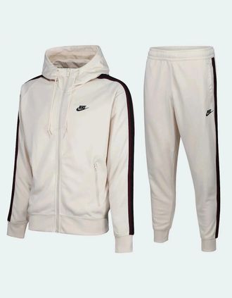 Nike Mens Nike Air Tribute Sportswear Tracksuit Cream - Size: XL