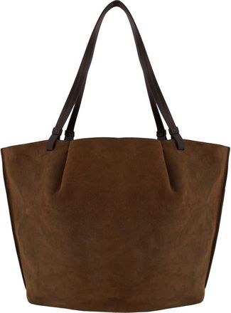 Vince Ava Leather Tote in Chocolate at Nordstrom