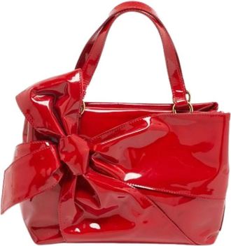Valentino Pre-owned Handbags, female, Red, Size: ONE SIZE Pre-owned Leather Shoulder Bag