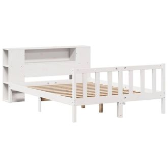 Berkfield Home Decorative Bookcase Bed without Mattress White 140x200 cm Solid W