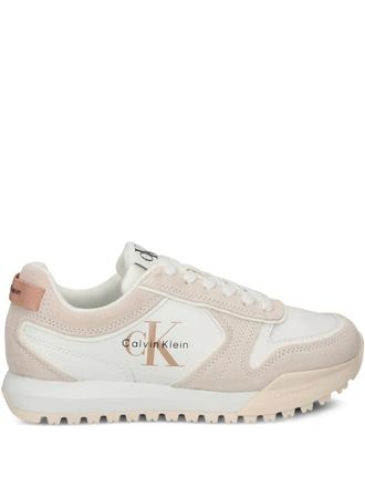 Calvin Klein logo-detail sneakers - women - Calf Leather/Fabric/Rubber - 37 - White