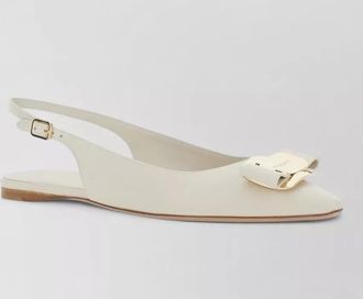 Ferragamo leather slingback pumps