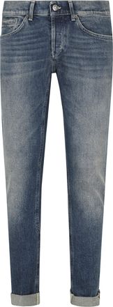 Dondup Medium Blue George Skinny-Fit Cotton Jeans