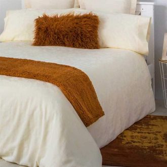 COTTON ARTEAN Funda n&oacute;rdica Jacquard algod&oacute;n beige ( 290x240 ) Cama de 200