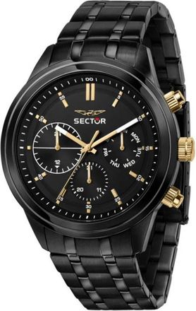 Sector Chronograaf 670 Zwarte Wijzerplaat Armbandhorloge - Heren - Horloges - Zwart - ONE Size - Accessoires