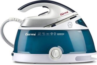 Girmi Girmi SS80 Sistema Stirante, Ferro con piastra Inox, 2400 W, 4,5 Bar, Capacit&agrave; serbatoio 2 L, 90g/min, Blu