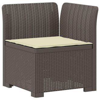 vidaXL Vidaxl Divano Da Giardino A 1 Posto Con Cuscino Aspetto Rattan Pp
