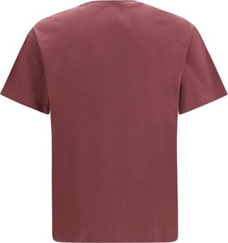 Vivienne Westwood Mens Classic Orb T-Shirt Oxblood Red Cotton T-Shirts And Polos