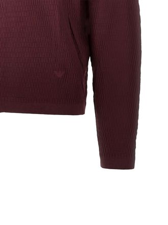Emporio Armani Wool-Knit Cardigan - Burgundy