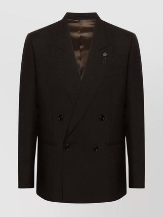 Lardini virgin wool regular-fit suit