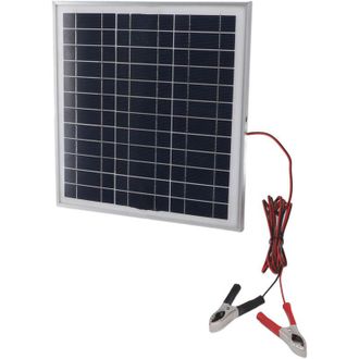 OEM Panel Solar Port&aacute;til De 50 W - Marco De Aluminio - Silicio Monocristalino - Cable De 3 M Y 18 V Cc - Pinzas Para Bater&iacute;a Rojas Y Negras -crezuo
