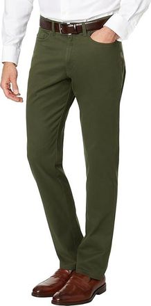 Johnston & Murphy Five-Pocket Pants Mens Casual Pants Olive : 36 30, Cotton/Spandex