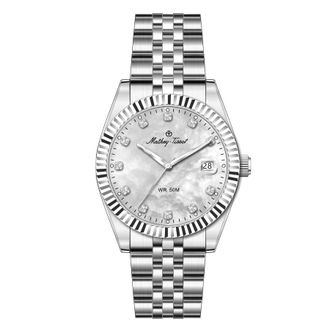 Mathey-Tissot Quartz White Mother of Pearl Dial Mens Watch H250953A-B
