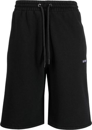 Off-white Mens Off-White Stitch Diags Skate Sweatshorts Black - Size: 32/30/31