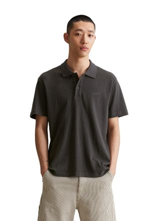 Marc O'Polo Denim Poloshirt MARC OPOLO DENIM, Herren, Gr. M, broken graphite, Jersey, Obermaterial: 100% Baumwolle, Shirts Poloshirt