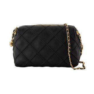 Tory Burch Tassen, Dames, Zwart, ONE Size, Leer, Fleming Small Crossbody