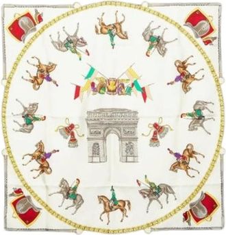 Celine Pre-owned Scarves, female, Black, Size: ONE SIZE Pre-owned Silk Scarf