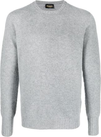 Drumohr Light Grey Plain Sweater