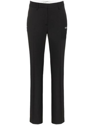 Off-white Pantaloni sartoriali a vita alta - Nero
