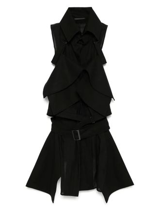 Yohji Yamamoto belted jacket - Black
