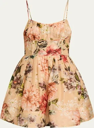 Cara Cara Alba Floral Fit-And-Flare Mini Dress