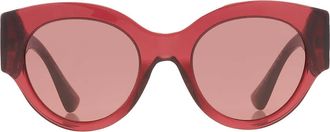 Versace Dark Violet Round Ladies Sunglasses VE4438B 538569 52