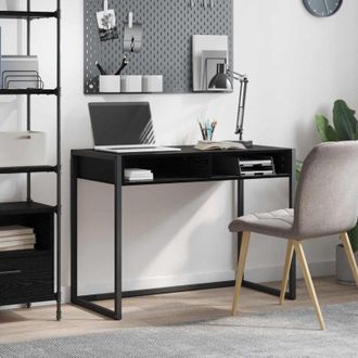 vidaXL vidaXL Scrivania Rovere Nero 100 x 50 x 75 cm Legno multistrato
